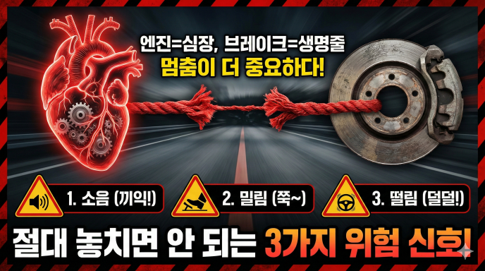 자동차 캘리퍼와 브레이크 시스템 구조